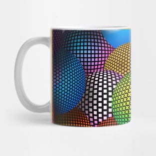 Colorful balls background Mug